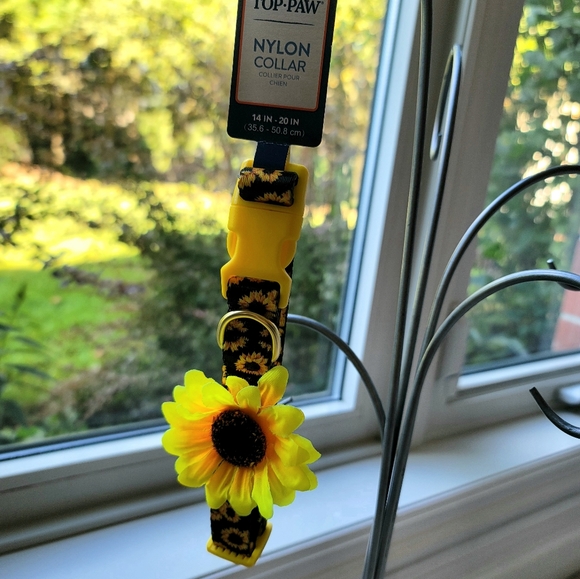 NWT Top Paw Nylon 'Sunflower' Collar for Dogs Size Medium - Picture 3 of 7